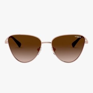 Vogue Eyewear Women's VO4145SB Sunglasses, Rose Gold/Brown Gradient